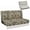 Brown Camo Forest, variant on XYZCANDO Camo Grass Print Breathable RV Jackknife Sofa Cover, Stretch Non-Slip Couch Protector for Travel Trailer Camper Foldable Sofa, Easy to Install & Machine Washable