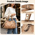 thumbnail image 6 of Sunyuer Vintage Large Capacity Shoulder Crossbody Tote Bags for Women PU Leather Hobo Satchel Y2K Purses Commute Travel Bags, 6 of 7