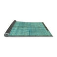 thumbnail image 2 of Ahgly Company Indoor Round Abstract Light Blue Modern Area Rugs, 8' Round, 2 of 4