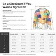 thumbnail image 5 of Yiaed USA MAP Print Sun Shirts UPF 50+ Protection Hoodie Rash Guard Shirt UV Shirt Long Sleeve Fishing Outdoor Lightweightase-Medium, 5 of 7