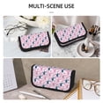 thumbnail image 5 of Bingfone Pink Butterfly Daisy Print Pencil Case Large Capacity Pencil Pouch Pen Bag Office Stationery Organizer Multifunctional Pencil Bag for Women & Men, 5 of 6