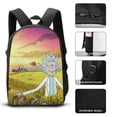 thumbnail image 3 of Rick and Morty Season Backpack Brain Box System Cognitive Bookbag with Nutrient Lunch Organizer, 3 of 5