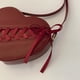 thumbnail image 3 of Bolso Bandolera Con Forma Corazón Cinta Cruzado A La para Mujer (vino) Rojo, 3 of 9