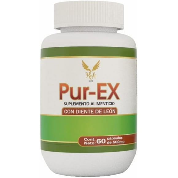 Suplemento para Riñones | Pur-EX Suplemento Natural para Riñones | Diente de León | Bienestar Intestinal | Formula 100% natural | 60 Cápsulas