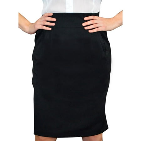 Susie Rose Collection Women's Career Pleated Elastic Waist Pencil Skirt ...