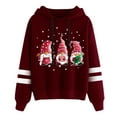 thumbnail image 1 of Sweat à Capuche d'Hiver pour Femmes, Mode Mi-Longue, Blouse Ample, Col Rond, Cardigan, Noël, Hoilidy, Imprimé Xmas, 1 of 6