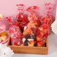 thumbnail image 4 of SOPOTUTU 120 Pcs Multi-Color Heart Candy Treat Bags, OPP Packaging Bags for Valentine's Day Party Favors and Wrapping, 4 of 6
