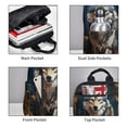 thumbnail image 3 of Xecao Oil Painting Tribal Wolf print Backpack For women men Aesthetic Lightweight Travel Daypack Simple Cute Backpack For Bookbag, 3 of 5