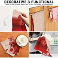 thumbnail image 4 of Beautiful Heart Bowknot Dish Towels Set of 1, Valentines Day Washable Tea Towels Dishcloths Lint-Free 18x28 Inch Fast Drying for Home Kitchen Clean, 4 of 7
