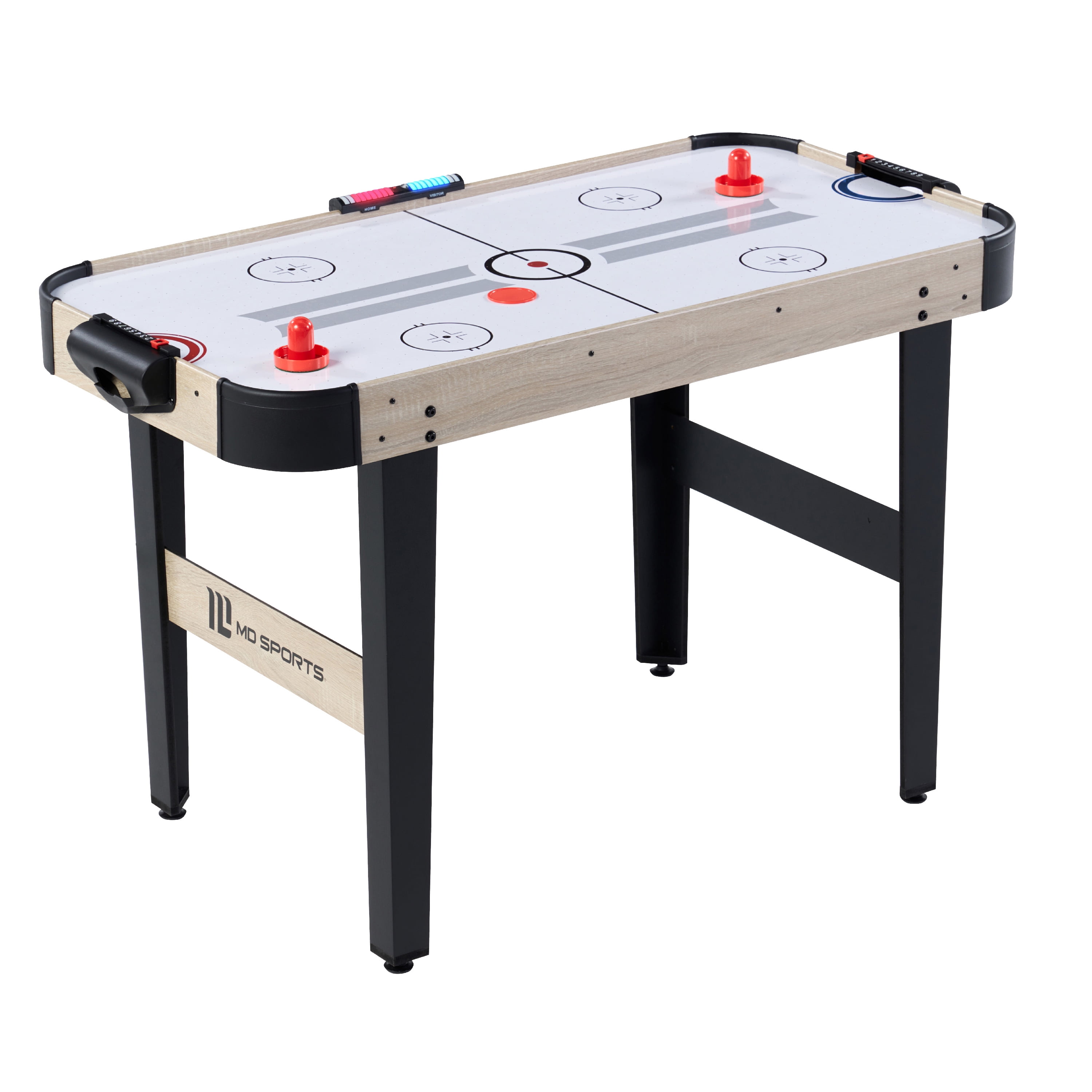 48" Air Hockey Table Set with LED Scorer and Air Hockey Accessories Kit