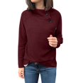 thumbnail image 2 of Baqcunre Womens Hoodies Women's Autumn And Winter Fashion Round Neck Solid Button Long Sleeve Top Women Sweatshirt Fall Outfits Women Trendy Wine S, 2 of 4