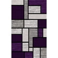 thumbnail image 6 of Premium 3D Hand Carved Modern Rug, Contemporary Purple, 8X10 8X11, 6 of 12