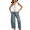 White, variant on Womens Tops Vest Tops for Women Tank Top for Women Sleeveless Tops for Women Women's Summer Sleeveless Crochet Knit Tie Front Sweater Vest White M