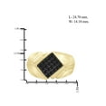 thumbnail image 4 of 1/2 Carat T.W. Black Diamond 14k Gold Over Silver Men's Ring, 4 of 4
