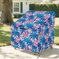 thumbnail image 6 of Renewold Outdoor Chair Covers Waterproof Stackable Patio Chair Protection Anti-UV Weather-Resistant Patio Furniture Covers, 38"W x 38"D x 36"H, Hawaii Palm Tree Pink Blue, 6 of 7