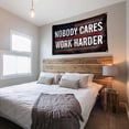 thumbnail image 2 of Tapestry Nobody Cares Work Harder para pared, 150 x 90 cm, microtela, 2 of 3