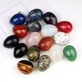 thumbnail image 4 of 3pcs Natural Crystal Eggs | Watermelon Red | 45x35mm Hand-Polished Mineral Specimen / Decor, 4 of 7