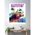 thumbnail image 2 of Summer Cruising Poster Wall Art, Modern Wall Decor, 8x12 UNFRAMED, 2 of 3