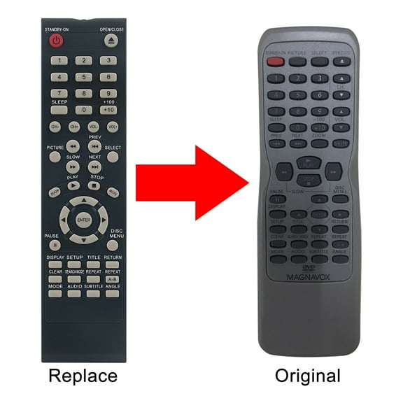 New NE219UD replace remote control fit for Magnavox DVD MSD520FF MSD513F MWC13D5 RSMSD513F RSMSD520FF