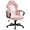 Pink, variant on Ergonomic Computer Gaming Chair Home Office Racing Executive Video Task Desk PU Leather for Adults Teens Kids Gamer
