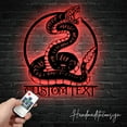 thumbnail image 2 of Handmadetneonsign Custom King Cobra Snake Metal Wall Art LED Light - Personalized Cobra Rattlesnake Metal Sign, 2 of 5