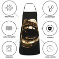 thumbnail image 6 of Sikiie Golden Lips Modern Sculpture Aprons for Kitchen Cooking Aprons, Chef Apron for Men Women Chef, 6 of 7