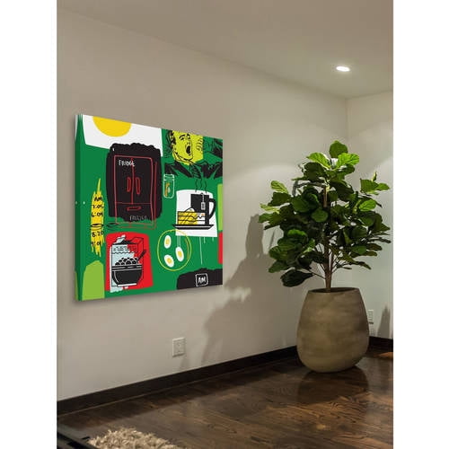 Marmont Hill "Breakfast" by Josh Ruggs Painting Print on Wrapped Canvas