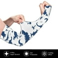 thumbnail image 3 of Fotbe Cartoon Dinosaurs UV Sun Protection Arm Sleeves - Tattoo Cover Up - Basketball Arm Sleeve UPF 50 Cooling for Men Women, 3 of 8