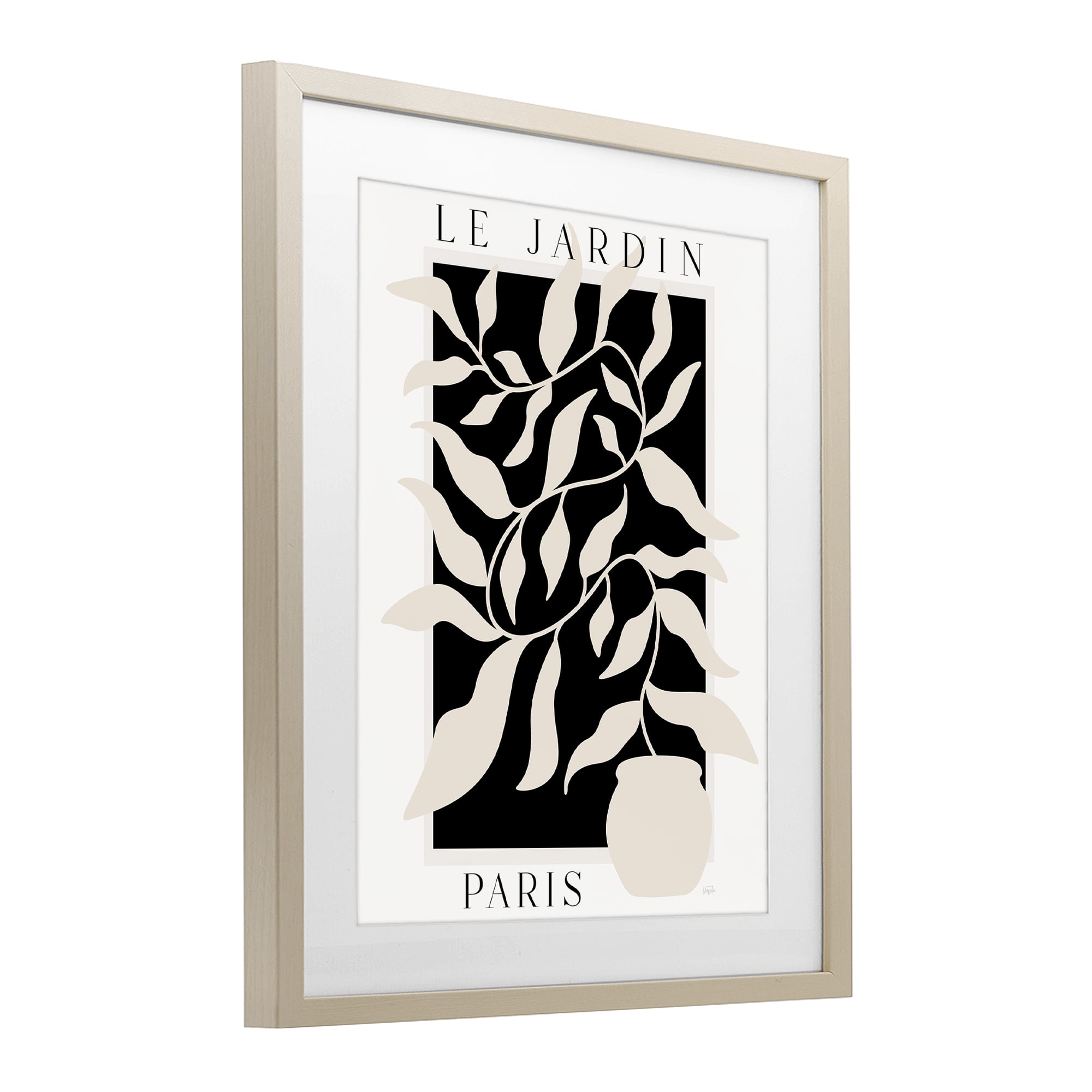 Stupell Industries Le Jardin Paris Botanicals Birch Framed Print Under Glass, design by Natalie Carpentieri