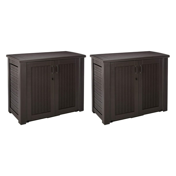 Rubbermaid Weather Resistant Resin, Rubbermaid Outdoor Storage Cabinet With Shelves