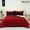 Black and Red, variant on YEPCLUB 7-Piece King Size Comforter Set,Black and Red Reversible Bed in a Bag,All Season Solid Bedding Set with Sheets,Pillowcases & Shams