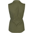 thumbnail image 3 of Womens Military Anorak Safari Utility Vest, 3 of 8