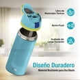 thumbnail image 4 of Magma Life Termo Acero Inoxidable 710 ml 24 oz, Material Seguro y Resistente, Tapa con Botón y Cerradura, Asa Integrada, Sellado Hermético, Antiderrapante, 4 of 8