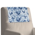 thumbnail image 7 of TSOVTHRID Blue Rooster Chicken Flower Print Non Slip Recliner Headrest Protector Washable PU Leather Sofa Headrest Covers for Sofa,Office Chair,Theater Seat, 17x27 in, 2 Pieces, 7 of 7