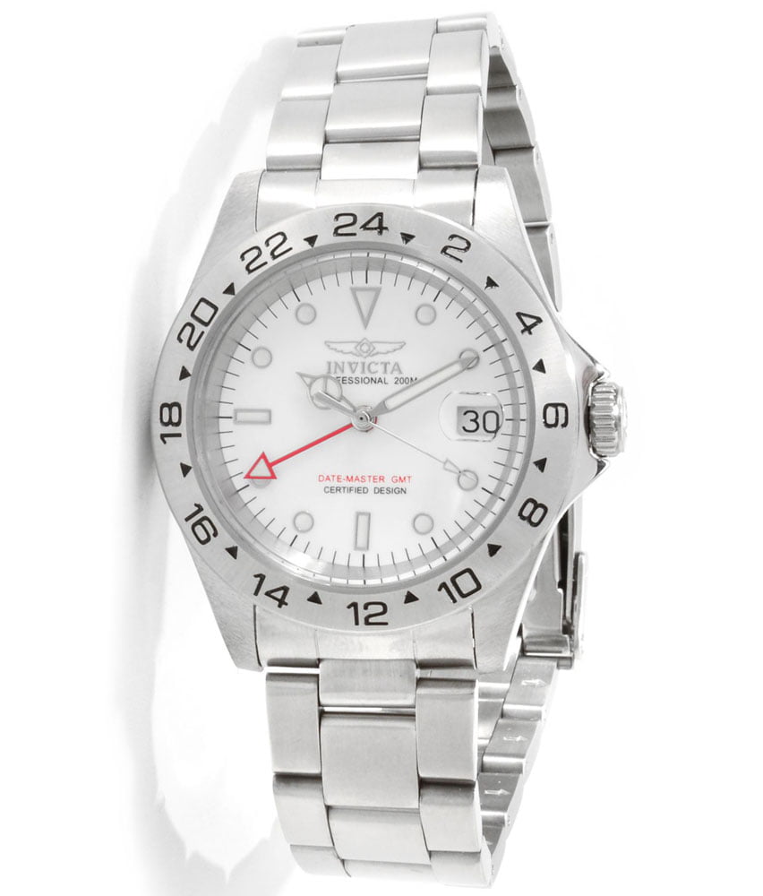 Invicta Men's 9402 Pro Diver GMT Stainless Steel White Dial Dive Watch