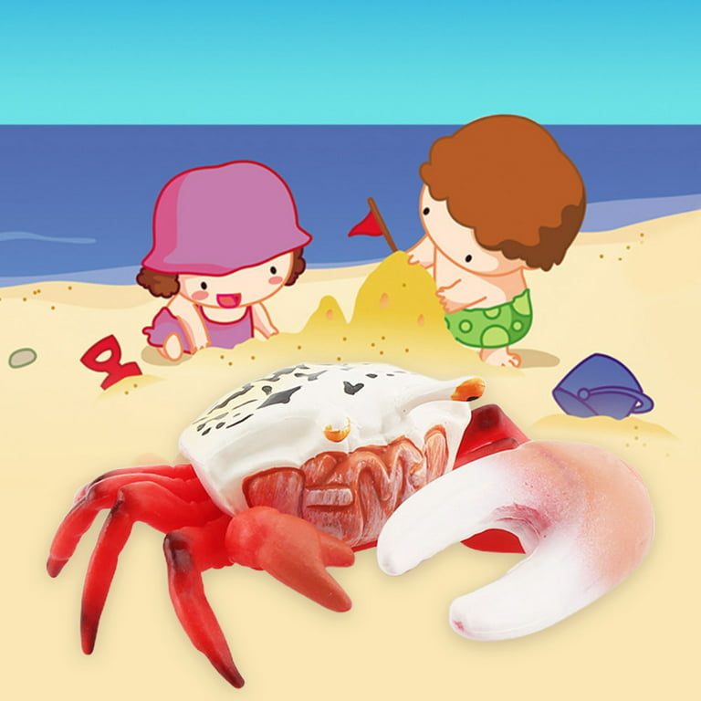 LIWEN Crab Figurine - Simulated Fiddler Crab, Sally Crabs
