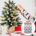 thumbnail image 2 of Christmas Decorations Decorative Balls 24PCS Christmas Tree Ornament Pendant Party Supplies Tree Hanging Plastic Ball 3cm/1.18in Gifts, 2 of 6