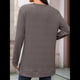 thumbnail image 5 of Camiseta Holgada de Larga con Cuello Redondo y Estampado Geométrico de Jacquard para Mujer, Ropa de Invierno 2025 Café XL, 5 of 10