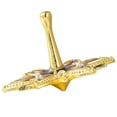 thumbnail image 4 of Matashi Pewter Spinning Dreidel Ornament Hand-Painted Gold-Plated Judaica Decor with Crystals Holiday Hanging Decoration – Single Piece, 4 of 5