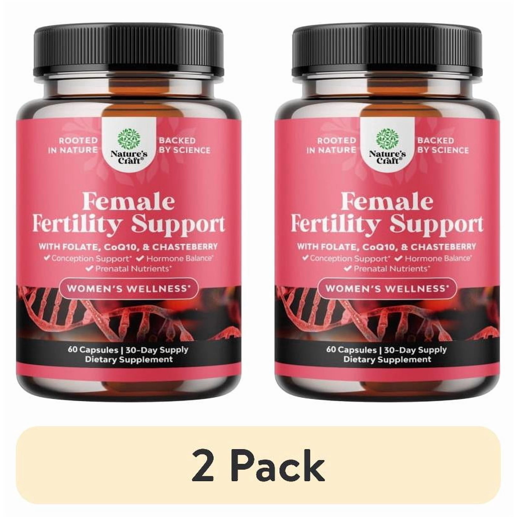 (2 pack) Natures Craft Women's Prenatal and Fertility Support Supplement, 60 Capsules