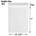 thumbnail image 5 of 25/50/100 Poly Bubble Mailers Padded Envelope Shipping Bags Seal Any Size, 5 of 7