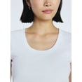thumbnail image 4 of Free Assembly Women's Scoop Neck Tee with Short Sleeves, Sizes XS-XXL, 4 of 5