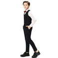 thumbnail image 4 of ETHAN 4 Piece Boys Suit Kids Formal Wedding Tuxedo Dress Suits for Teen Boys Vest and Pants Set 2T, 4 of 9