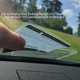 thumbnail image 3 of 2 Pack - Parking Permit Holder for Car Windshield - Clear Adhesive Parking Tag Pouch - Vinyl Plastic Document Protector Holds Large Parking Placard, Pass, Decal or Sticker (4 x 3) by Specialist ID, 3 of 9