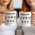 thumbnail image 4 of Customizaholic Personalized Grandma Mug - Birthstone Heart Design, Custom Names and Dates Artwork, Meaningful Family Keepsake Gift, 4 of 6