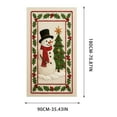 thumbnail image 3 of Christmas Door Curtain Decor, Polyester Fabric Holiday Door Cover for Indoor and Outdoor, Large Background Banner for Christmas Party and Home Photo(F), 3 of 5