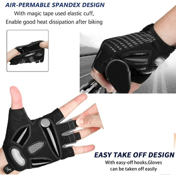 Mountain bike gloves half on sale finger