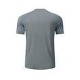 thumbnail image 6 of IYTR Mens Workout Shirts Short Sleeve T Shirts Comfy Outdoor Gym Shirts Casual Pullover Crewneck Tee Shirts Summer Fashion Solid Color Gray XL, 6 of 6
