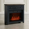 thumbnail image 4 of Jofran Hearthside Modern Rustic 32" Electric LED Fireplace 5000 BTU Console TV Stand, 4 of 6