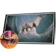 thumbnail image 1 of Arte de línea - Kits de pintura de diamante de pareja besándose Decoración de pared de taladro cuadrado completo Likrtyny Oficina Multiescena Multifunción, 1 of 8
